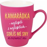 Albi Sametový hrnek Kamarádka nejlepší růžový 300 ml – Zboží Dáma