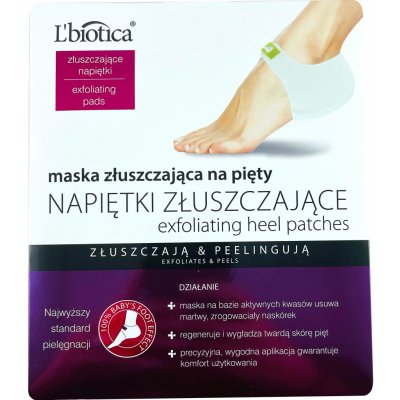 L’Biotica Heel Patches Masks Peeling Exofilační maska na paty 18 g – Hledejceny.cz