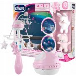 Chicco Kolotoč nad postýlku Rainbow 3v1 růžový First Dreams s dálkovým ovládáním – Sleviste.cz