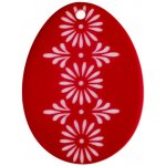 Dekorace vajíčko červená 35x25 mm – Hledejceny.cz