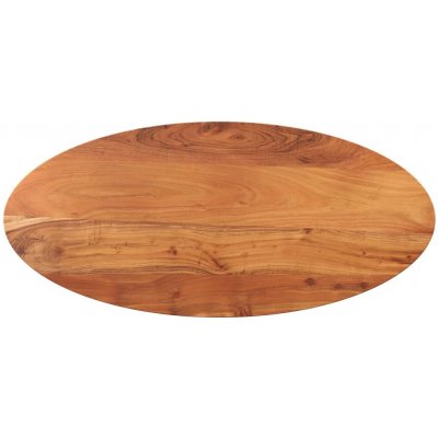 Omaxi 095298 Stolní deska 100 x 50 x 2,5 cm oválná Masivní akáciové dřevo – Zboží Mobilmania