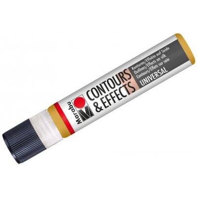 Marabu Kontura na textil a hedvábí zlatá metalická 25 ml – Hledejceny.cz