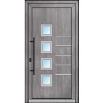 OknaDvereNaMiru.cz Vchodové dveře INOX 2101 ořech 110 x 200 cm – Zboží Mobilmania