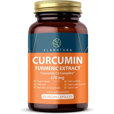 Curcumin C3 Complex extrakt z kurkumy 270 mg 60 vegan kapslí