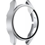 VSECHNONAMOBIL 89199 PC FULL COVER Plastový kryt se sklem pro Samsung Galaxy Watch FE stříbrný – Zboží Živě