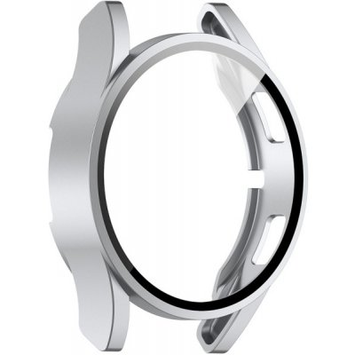 VSECHNONAMOBIL 89199 PC FULL COVER Plastový kryt se sklem pro Samsung Galaxy Watch FE stříbrný – Zboží Živě