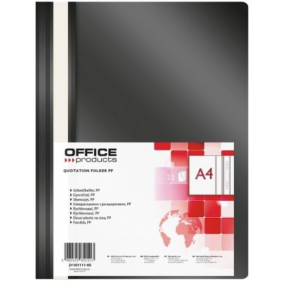 Rychlovazač Office A4, PP, 100/170 mic, černý – Zbozi.Blesk.cz