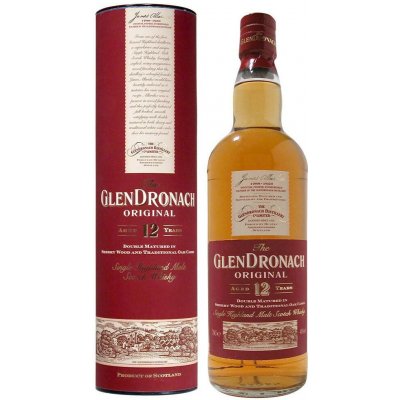 GLENDRONACH Single Malt 12y 40% 0,7 l (tuba) – Hledejceny.cz