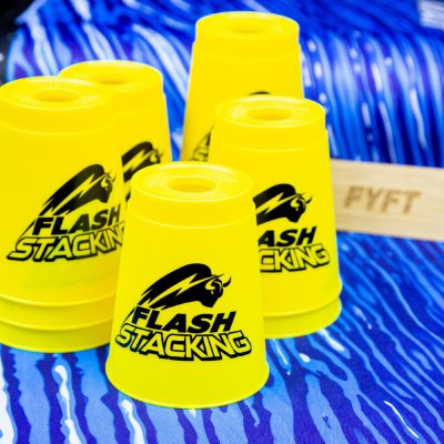 Flash cups pro Speed stacking kelímky na rychloskládání Žlutá