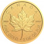 The Royal Canadian Mint Maple Leaf zlatá mince 2 oz – Zboží Dáma