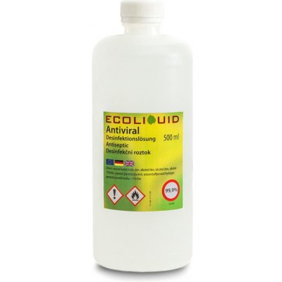 Ecoliquid Antiviral dezinfekce na ruce náhradní náplň bez aroma 500 ml – Zboží Dáma