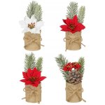 Mica Decorations Dekorace v květináči s jutou, různé druhy, pr. 8 x 16 cm, 1 ks – Hledejceny.cz