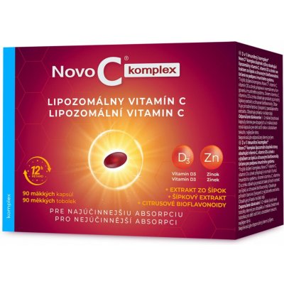 Novo C Komplex Lipozomální vitamin C + vitamin D3 + zinek 90 tablet – Hledejceny.cz