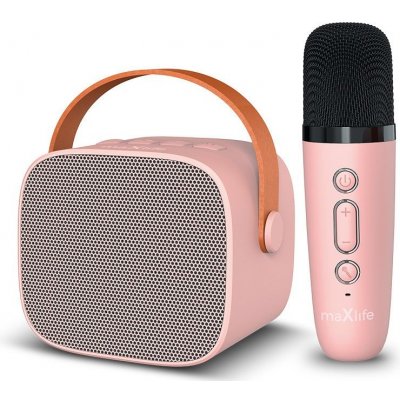 Maxlife MXKS 100 Bluetooth karaoke set růžový – Sleviste.cz