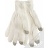 1Mcz Touch Gloves Basic dotykové rukavice bílé dámské