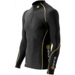 Skins Bio A200 Mens Black/Yellow Thermal Mck Neck zip Černá kompres – Zboží Mobilmania