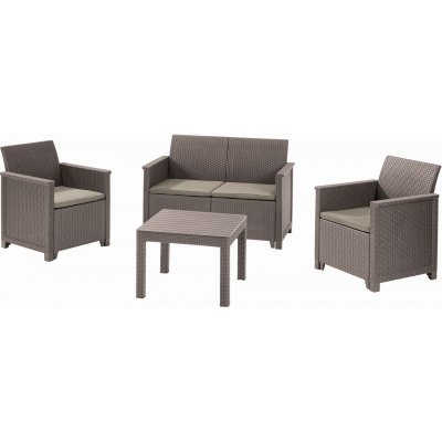 KETER EMMA 2 SEATER Set zahradní, cappuccino/písková 17209485 – Zboží Mobilmania