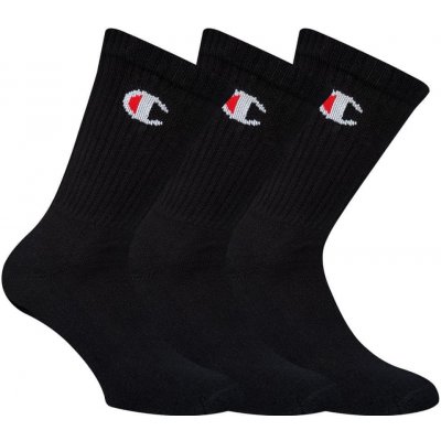 Champion sportovní ponožky Y08QG CREW SOCKS LEGACY 3 ks černá/červená – Zboží Mobilmania