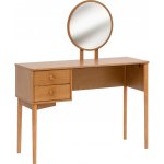 Atmosphera toaletní stolek s kulatým zrcadlem CHARLIE hnědý – Zboží Dáma