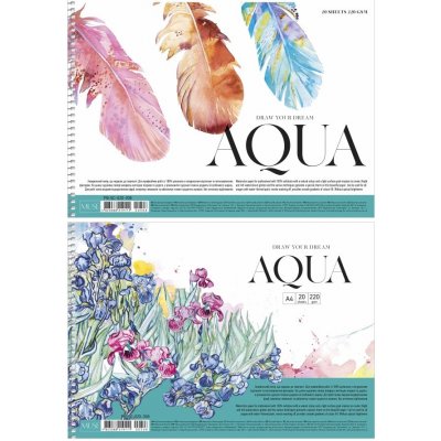 Shkolaryk Publishing House LL Shkolaryk Publishing Skicák na akvarel 220 g/m2 20 listů A4 (design dle skladové dostupnosti) – Zboží Dáma