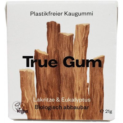 True Gum Přírodní žvýkačky - Lékořice a eukalyptus 20g – Zbozi.Blesk.cz