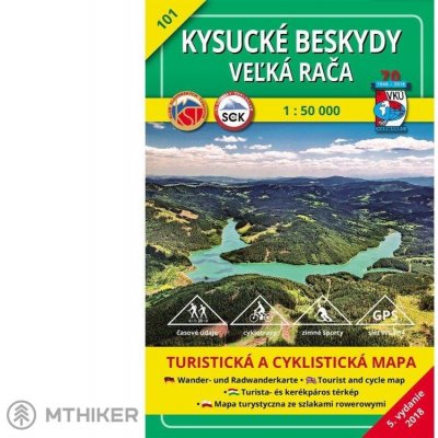 Kysucké Beskydy Veľká Rača 1:50 000 101 Turistická mapa – Zboží Mobilmania