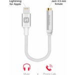 SWISSTEN Audio adaptér Textile Lightning/jack (samice) 0,15 m, stříbrný 73501212 – Hledejceny.cz