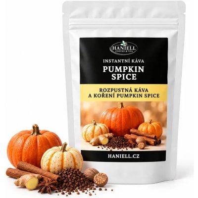 Haniell Rozpustná káva Pumpkin Spice robusta s pravým kořením 100 g – Hledejceny.cz