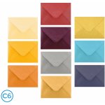 Obálka dopisní barevná C6 metal, 160 x 115mm mix – Zboží Dáma