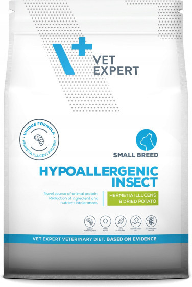 VetExpert Veterinary Diet 4T Hypoallergenic Insect Dog Small Breed 2 kg