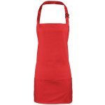 Premier Workwear Colours Gastro zástěra 2v1 PR159 Red Pantone 201C 60x62cm – Hledejceny.cz
