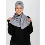 Dámský komplet šály a čepice LK KMPL 509140.47 grey – Zboží Mobilmania
