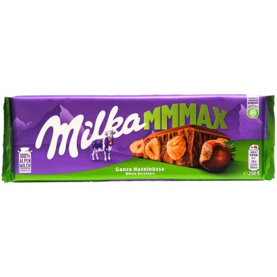 Milka mléčná Čokoláda s celými lískovými oříšky 250 g – Zboží Dáma
