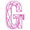 Příslušenství autokosmetiky Gyeon G Sticker Pink 100 x 65,6 mm