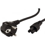 Value Kabel síťový k notebooku, CEE 7/7(M) - IEC320 C5, černý, 1,8m (trojlístek), černý - 19.99.1028 – Zboží Mobilmania