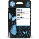HP 932 originální inkoustová kazeta černá, azurová, purpurová, žlutá 6ZC71AE – Zboží Živě