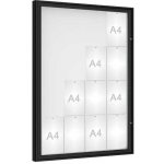 PROCITY Venkovní vitrína model 1000, 16 x A4, plexi, černá | Zboží Auto