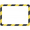 Stojan na plakát tarifold Magneto Solo - bezpečnostní magnetický rámeček, A4, žluto-černý