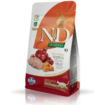 Farmina N&D GF Cat Neutered Pumpkin Quail&Pomegranate 0,3 kg