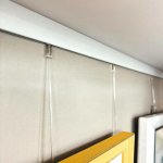 Závěsný systém na obrazy - SET Click Rail bílá přetíratelná 3m (6x perlon 6x AG – Sleviste.cz