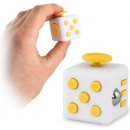 Fidget Cube antistresová kostka Bílo žlutý