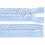 Kostěný zip barevný No 5 délka 15 cm s ozdobným jezdcem, malé, 7 (185) modrá světlá bílá – Hledejceny.cz