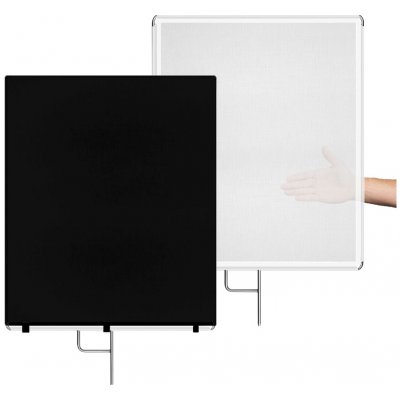 Phototools Difuzní, stínící panel 75x90cm bílo černý – Zboží Mobilmania
