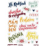 PAPERO AMO ♥ Samolepky - BAREVNÝ PODZIM / Jsi krásná – Zboží Mobilmania