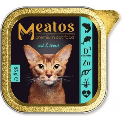 Meatos Cat Cod Trout kousky v omáčce 85 g