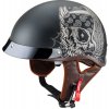 Přilba helma na motorku W-TEC Black Heart Longroad Wings Skull