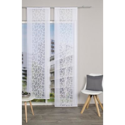 Home Wohnideen panelová záclona 86634 JACQUARD 0107 bila 225x57 cm (v x s) – Zboží Mobilmania