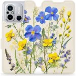Mobiwear - Xiaomi Redmi 12C - VP41S Modré a žluté kvítky – Zboží Živě