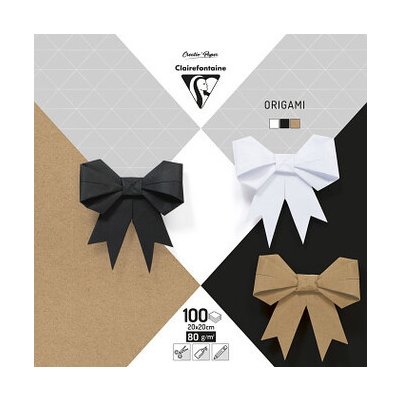 Papíry na origami Clairefontaine 20 x 20 cm 100 ks Neutral – Hledejceny.cz