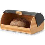 Zeller Bambusová chlebovka s černým víkem, 39 x 27 x 19 cm – Hledejceny.cz
